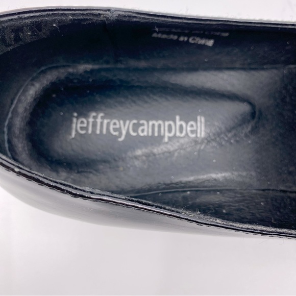Jeffrey Campbell x Anthropologie Beauvil Glitter Bow Loafers Color Black 7 - Picture 9 of 11
